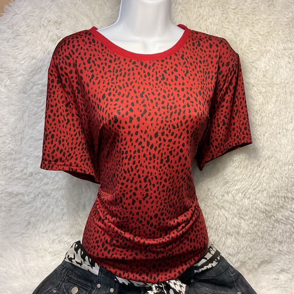 Animal Print Silky Top